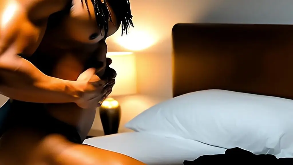 black body builder self worship ai generated video