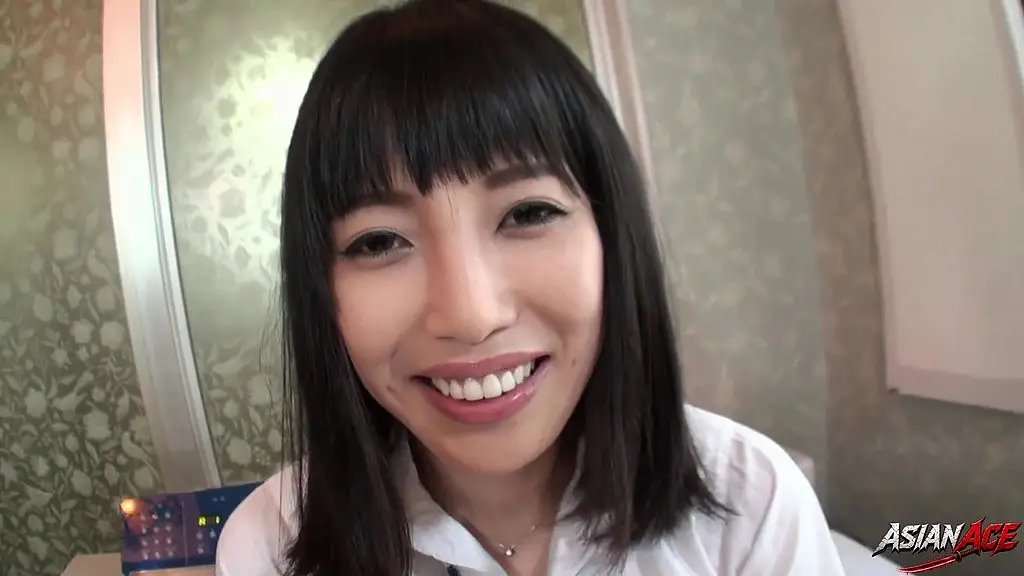cute japanese amateur with natural c-cups & hairy pussy gives pov titfuck then takes deep creampie