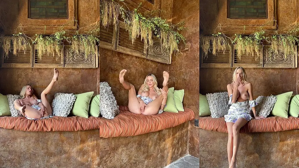 sneaking away on vacation to a cave to play with my wet pussy - emma hix