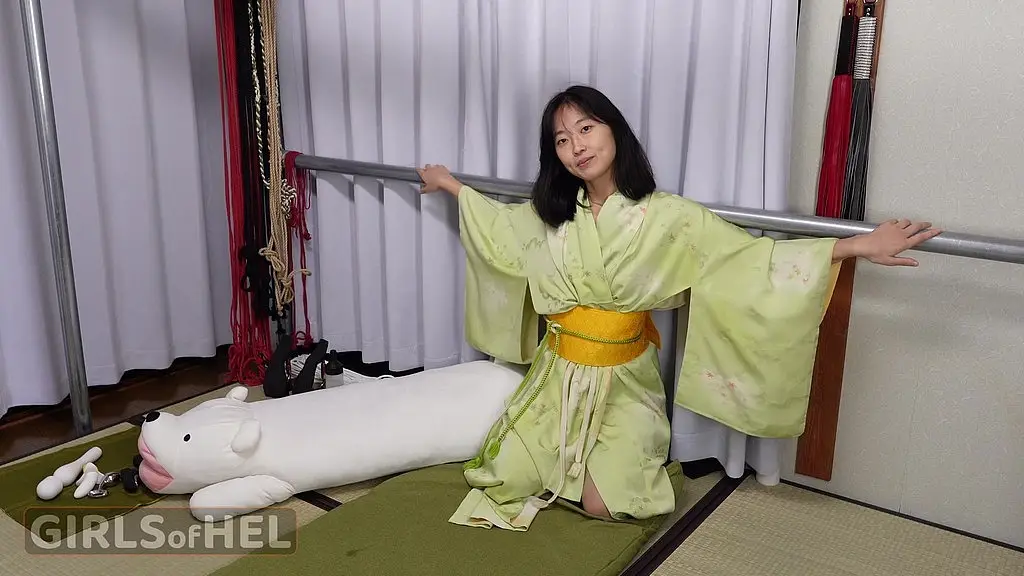 shibari boots and vibrator torment for asian slut zaya of hel
