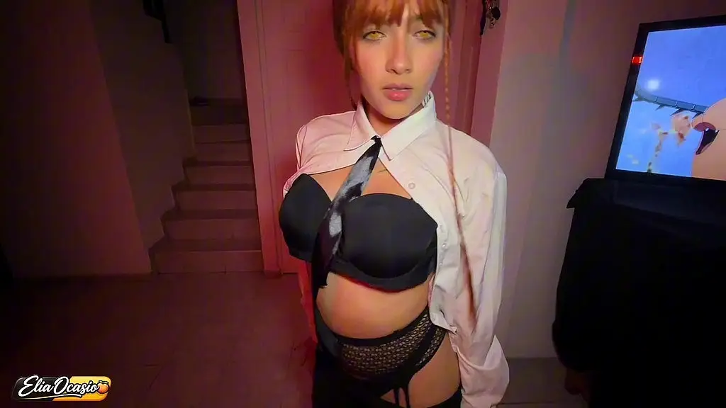 makima’s good boy gets his reward for being obedient - femdom, blowjob, lingerie