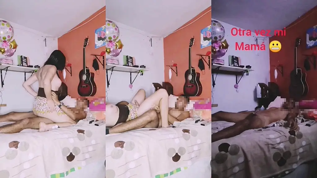 mi mama casi me atrapa follando con el vecino negro vergon de 30cm lechero en mi ano trans lima
