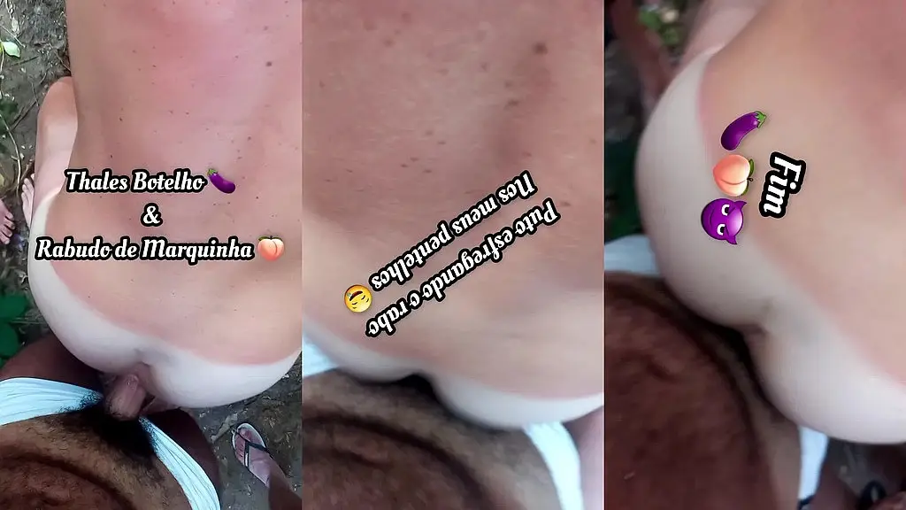 fodi um cara do rabo branquinho la na floresta - foda completa