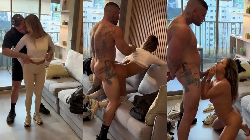 olha o que eu fiz com essa casada enquanto o corno saiu - personal tatuado pauzudo, vai dar treino para casada safada e fode a buceta da puta enquanto o corno nao esta