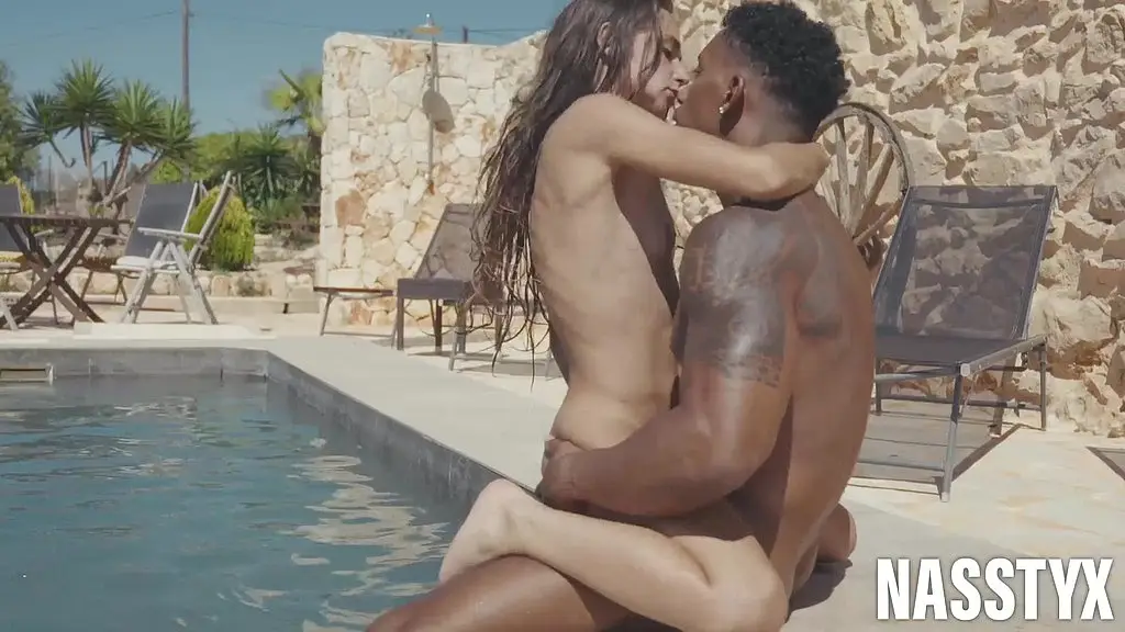 black cock fills tight pussy