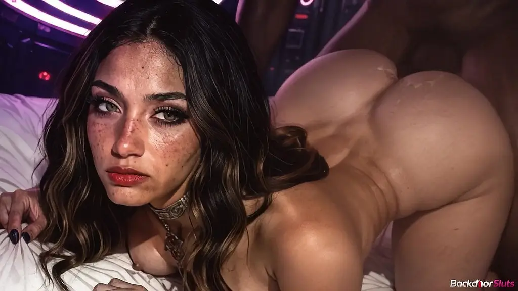 brunette gets hard ass fucked by a black guy [ai]