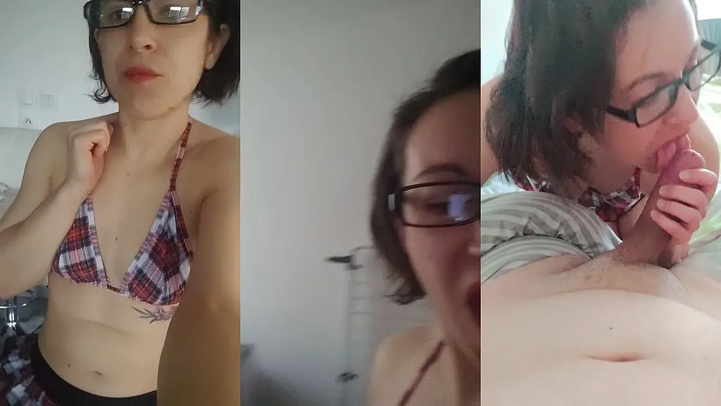 dazzlingfacegirl - je m’ennuie dans ma petite tenue d’ecoliere et mon homme dors je vais peut-etre allez me servir de sa bite quand meme, je veux qu’on me b
