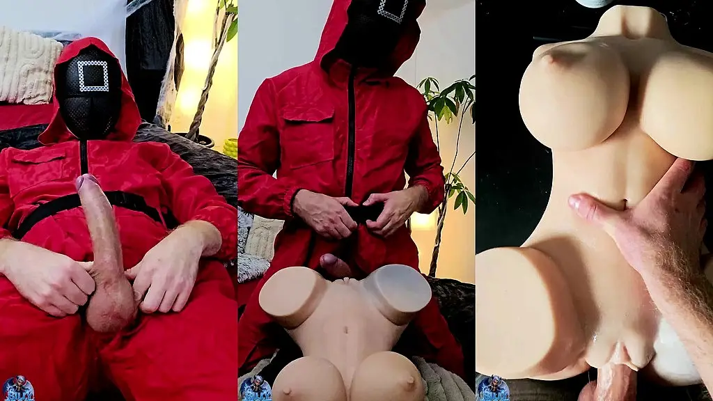 squid game masturbation – doll fuck & big load