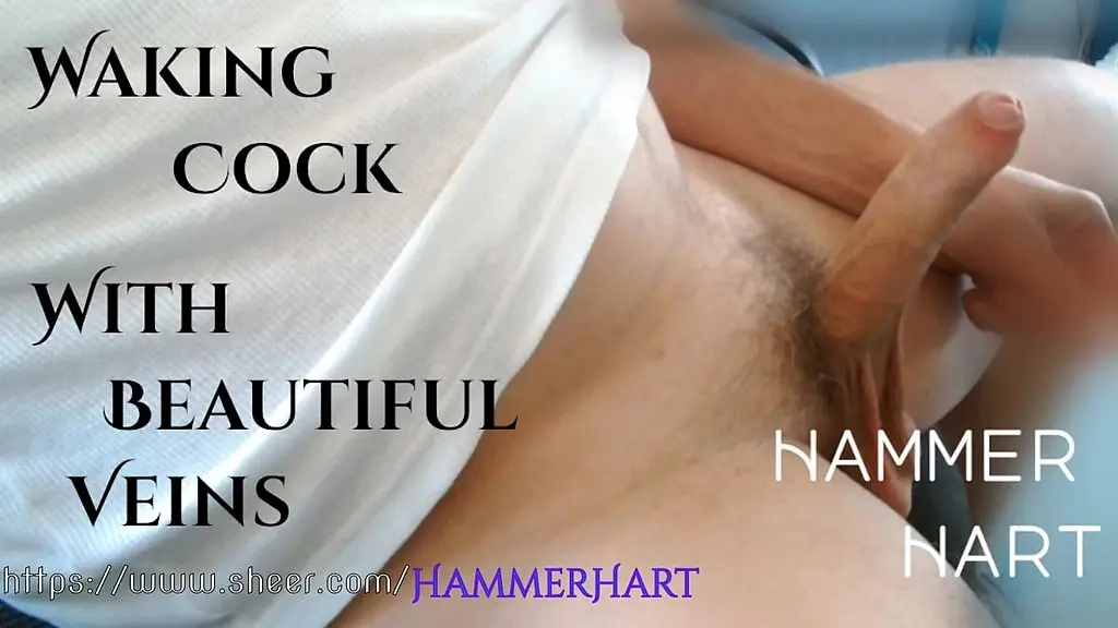 waking cock with beautiful veins